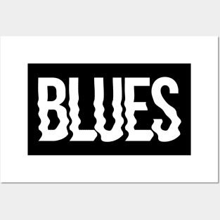 Blues Wavy logo Posters and Art